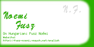 noemi fusz business card